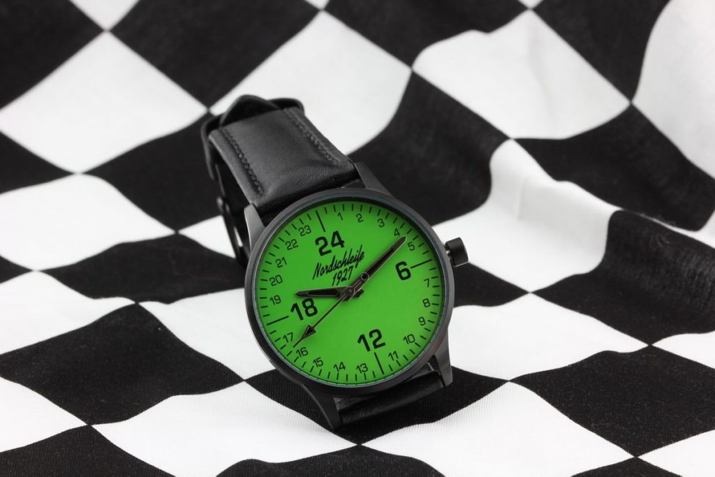 As an homage to the world’s most demanding 20.832 kilometers, there is the extraordinary Nordschleife® “GREEN HELL EDITION” 24-hour watch