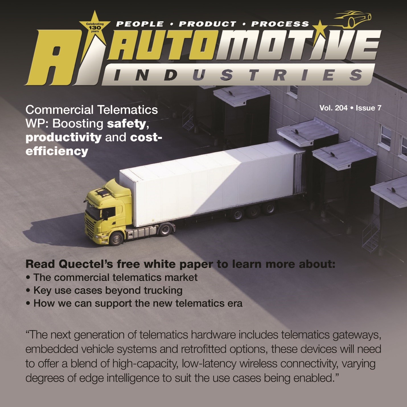 Quectel Commercial Telematics WP: Boosting safety, productivity and cost-efficiency