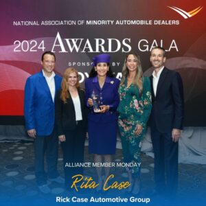 Celebrating Rita Case's NAMAD Lifetime Achiever award are, from the left, (left to right) Ryan Case, Francesca Case, Rita Case, Raquel Case Travaline and Greg Travaline (Photo credit: Andrea Stinson/Stinson Photography LLC)