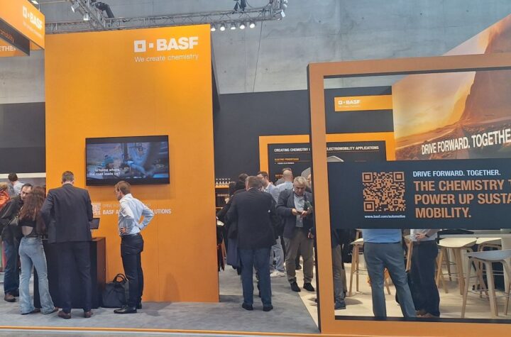 The BASF stand at The Battery Show.