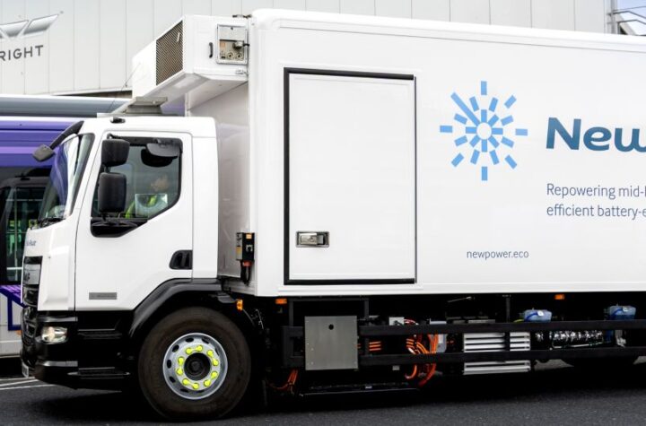 Wrightbus is now able to transform an 18-tonne twin-axle DAF diesel truck into an electric vehicle at its new "NewPower" division.