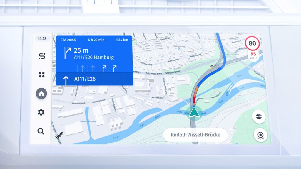 HERE streaming maps are continuously updated.