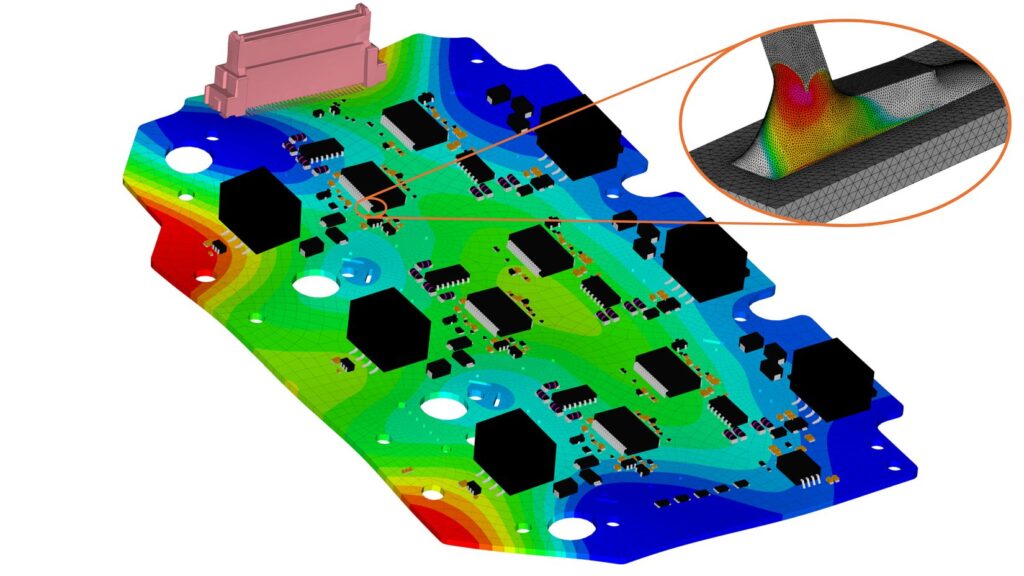 Automated procedures generate an exact model of the printed circuit board.