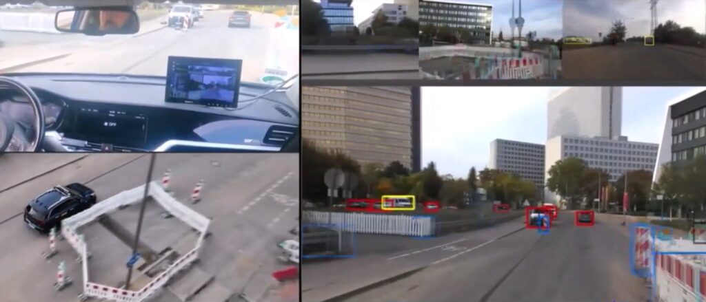 Navigating a construction site in Frankfurt, Germany.