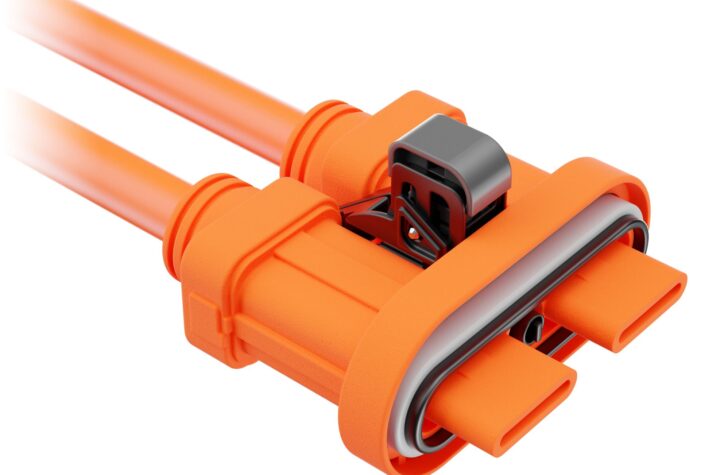 High-voltage BASF connectors can be provided in durable orange and with flame retardancy qualities.