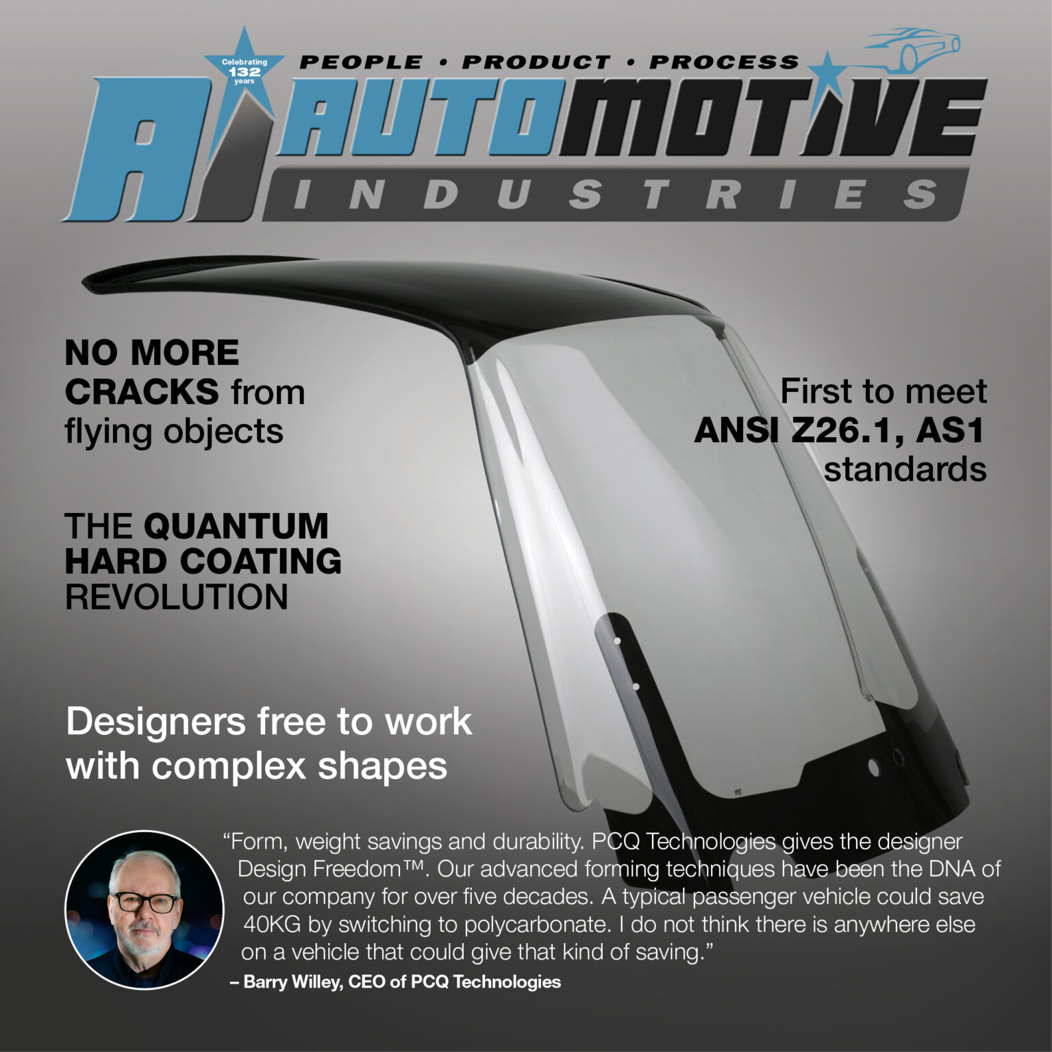 PCQ Technologies' polycarbonate glazing enters the mainstream - AI Online