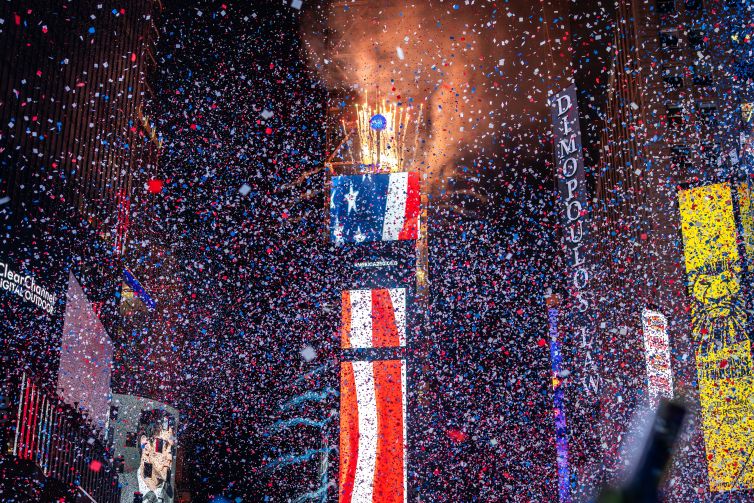 The America250 - Times Square Ball Drop.