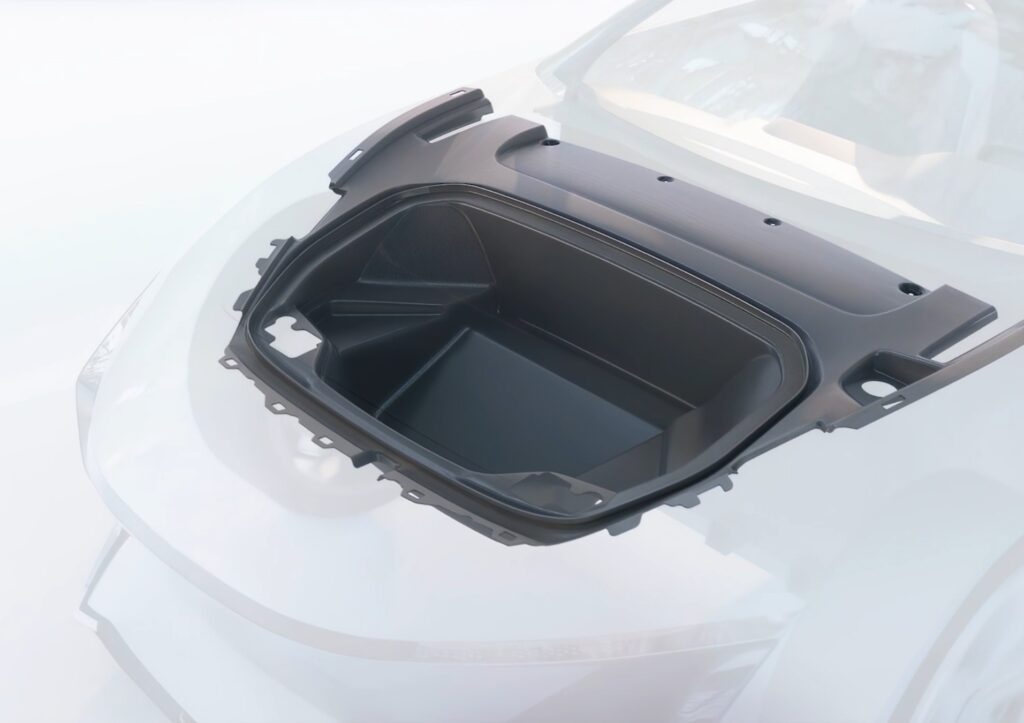 Autoneum textile-based frunk for electric vehicles.