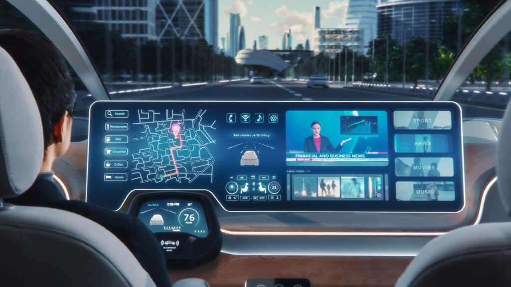 Driver’s view of a highly optimized, purpose-built interface,