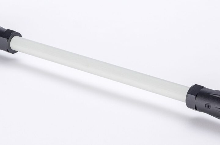 A recycled PA6 compound was created from the polyamide fraction obtained by solvent-based recycling, validate d on a near-series chain guide rail (production: Pöppelmann) for Mercedes-Benz. Photo: BASF.