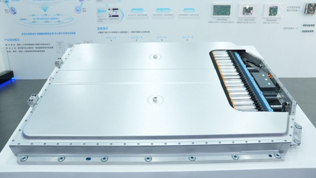 A solid-state battery pack developed by WeLion New Energy Technology.